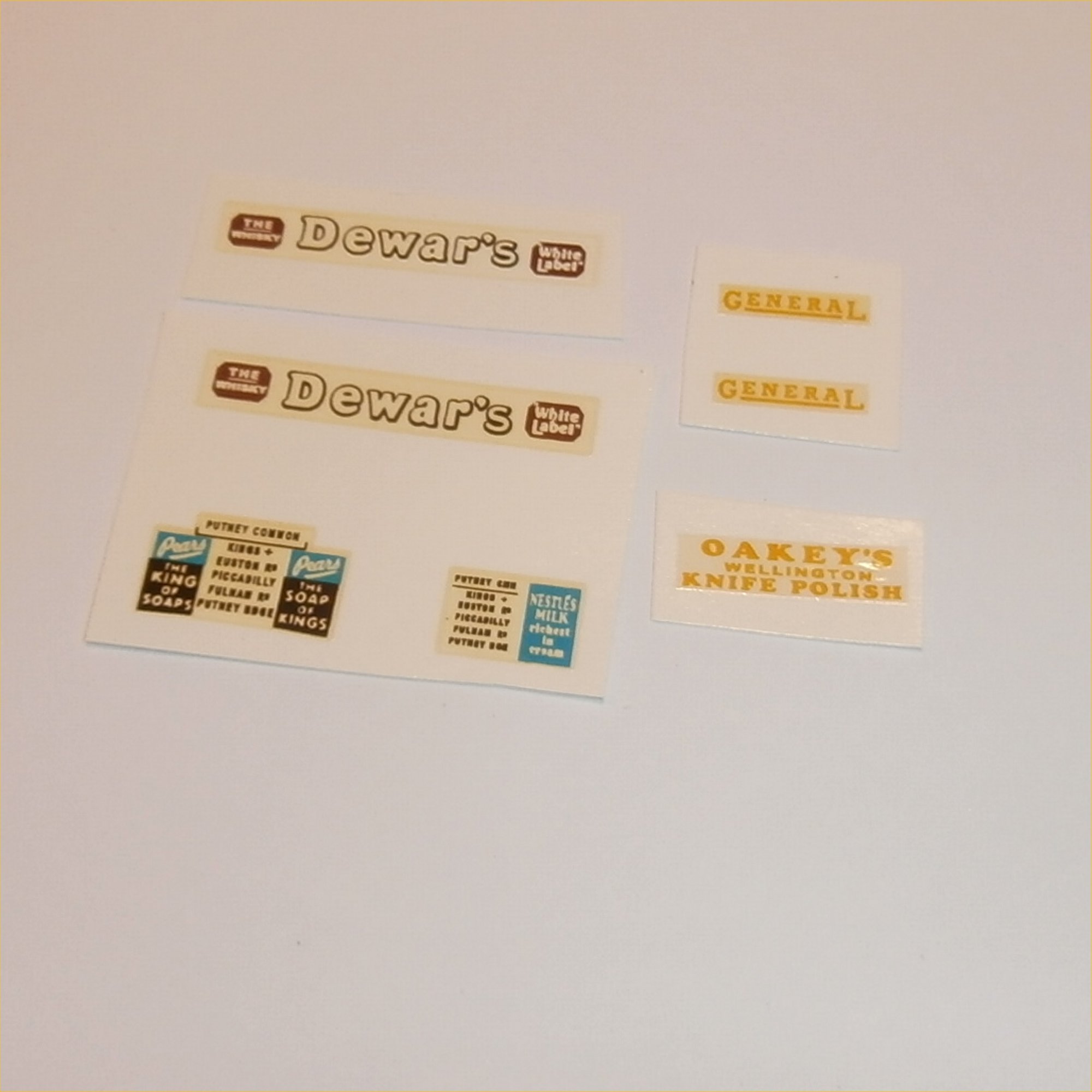 Matchbox Yesteryear 2a 1911 B Type Motorbus Dewars Pre-cut Decal Set