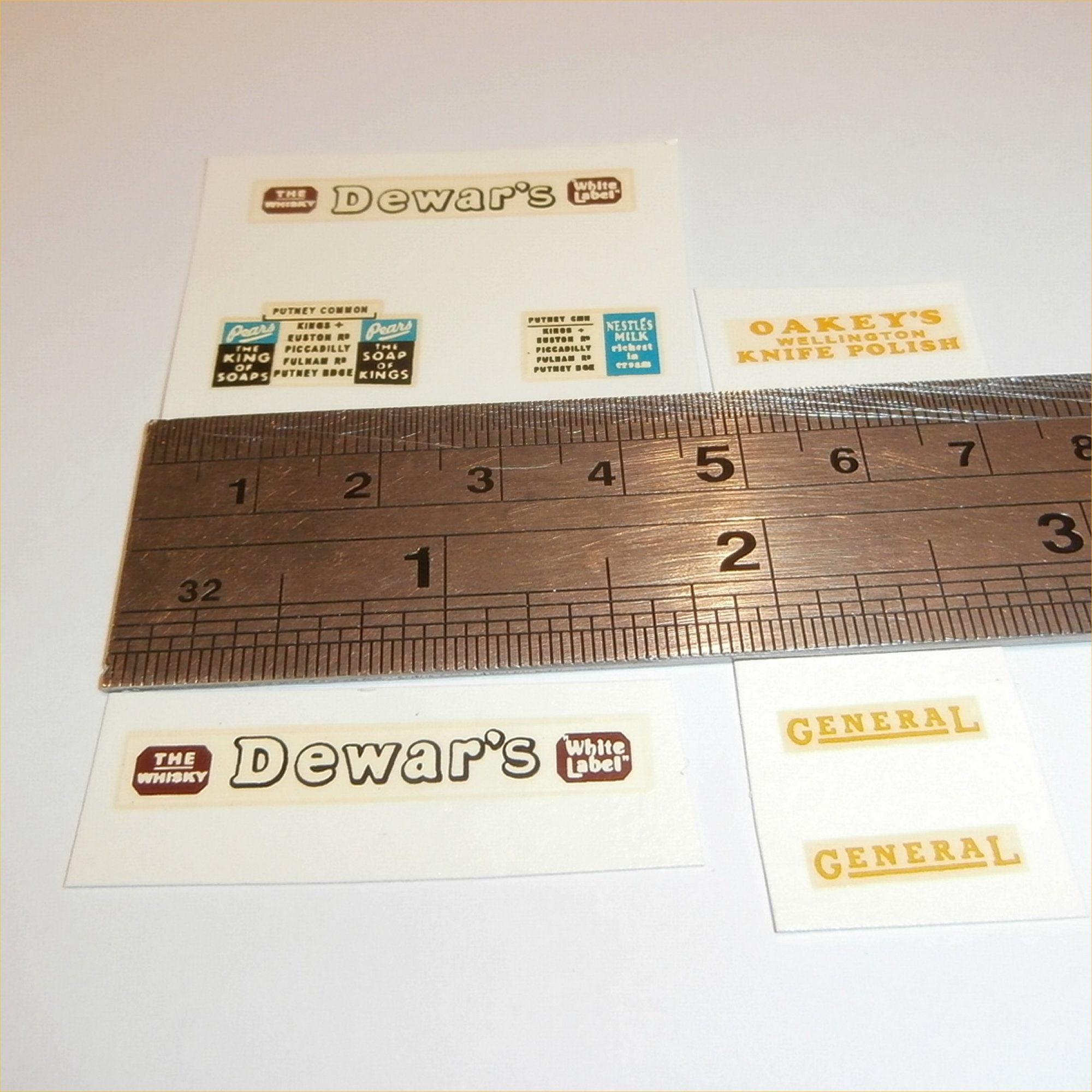 Matchbox Yesteryear 2a 1911 B Type Motorbus Dewars Pre-cut Decal Set