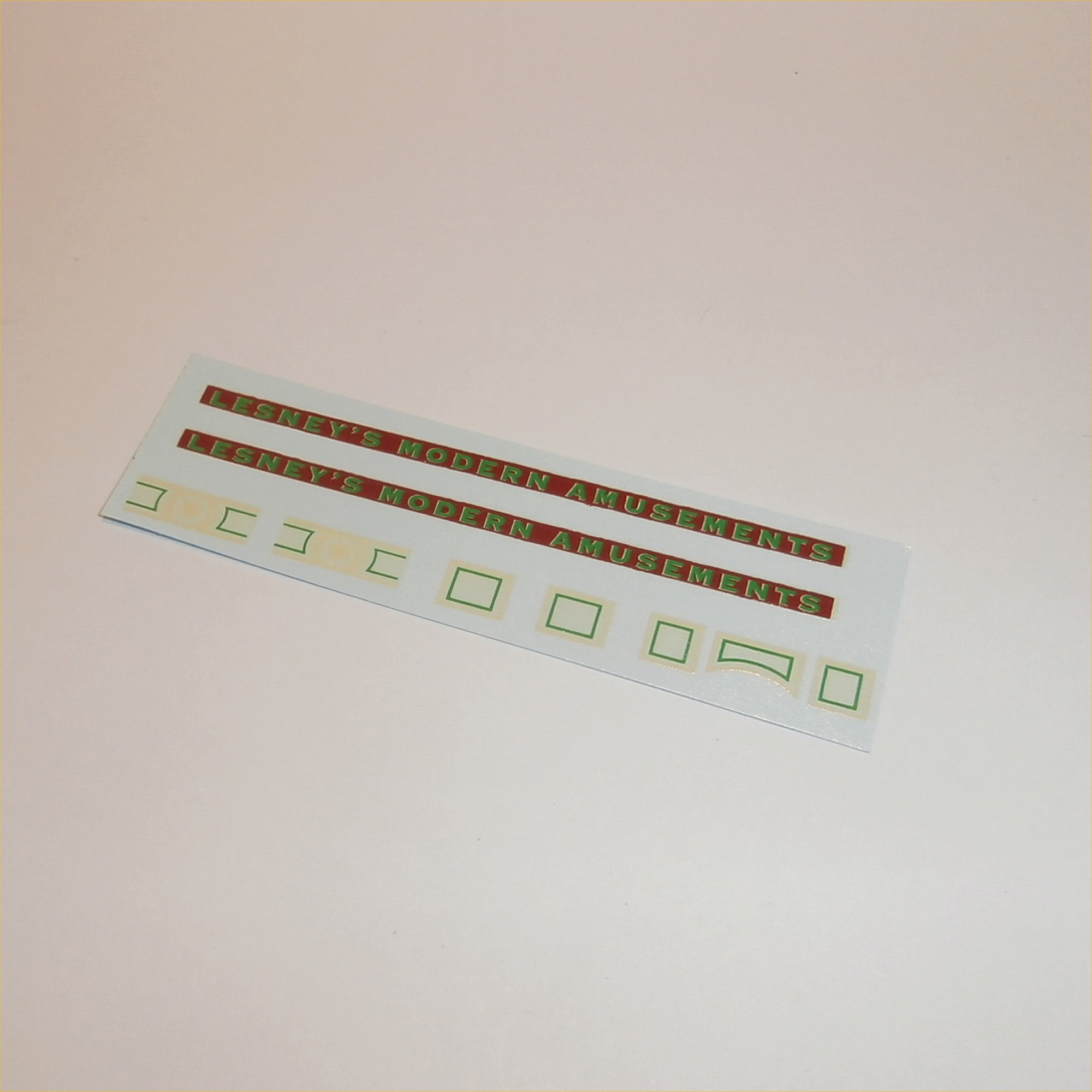 Matchbox Yesteryear 9a1 1924 Fowler Showmans Engine Maroon Decals