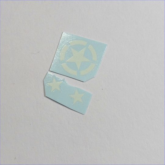 Micro Models Custom Military Stars Waterslide Decals