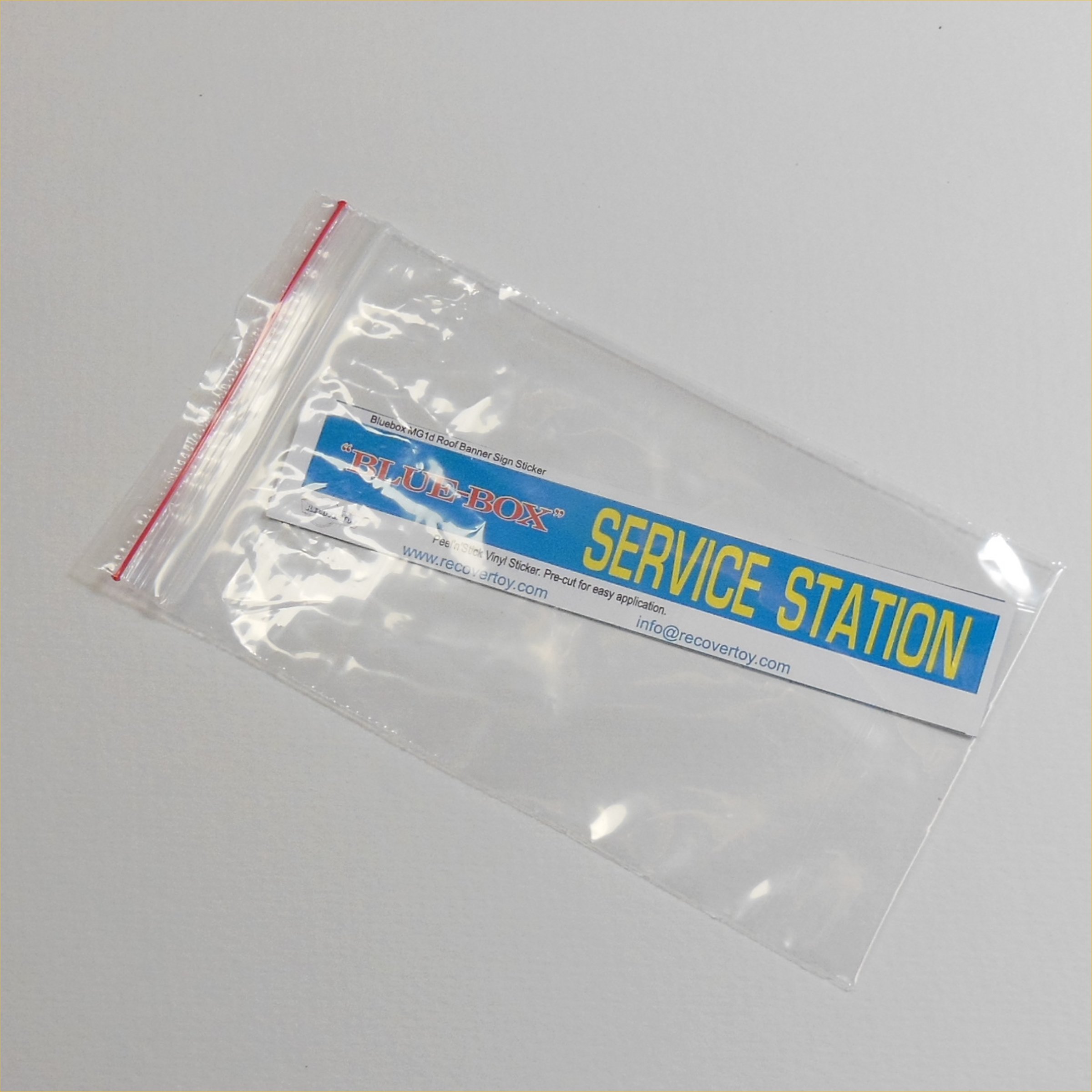 Blue-Box MG1d Garage Service Station Roof Billboard Banner Sticker