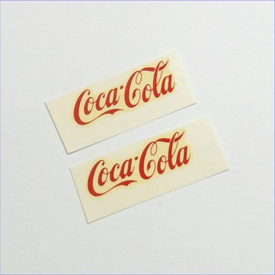 Generic 1:43 Scale Delivery Van Coca-Cola Decals
