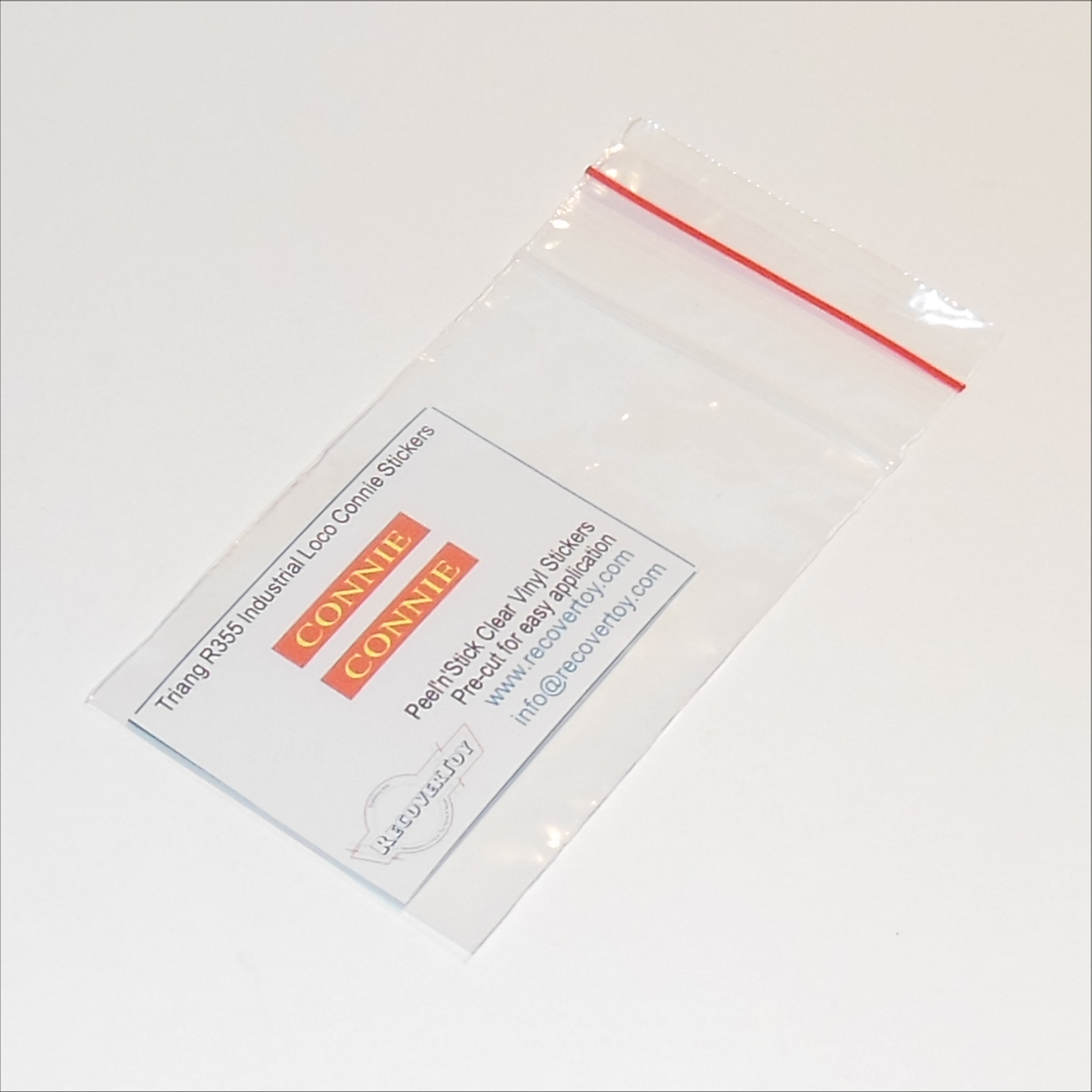 Triang Hornby R355 OO Gauge BR 0-4-0 Industrial Loco Connie Name Plate Sticker Set