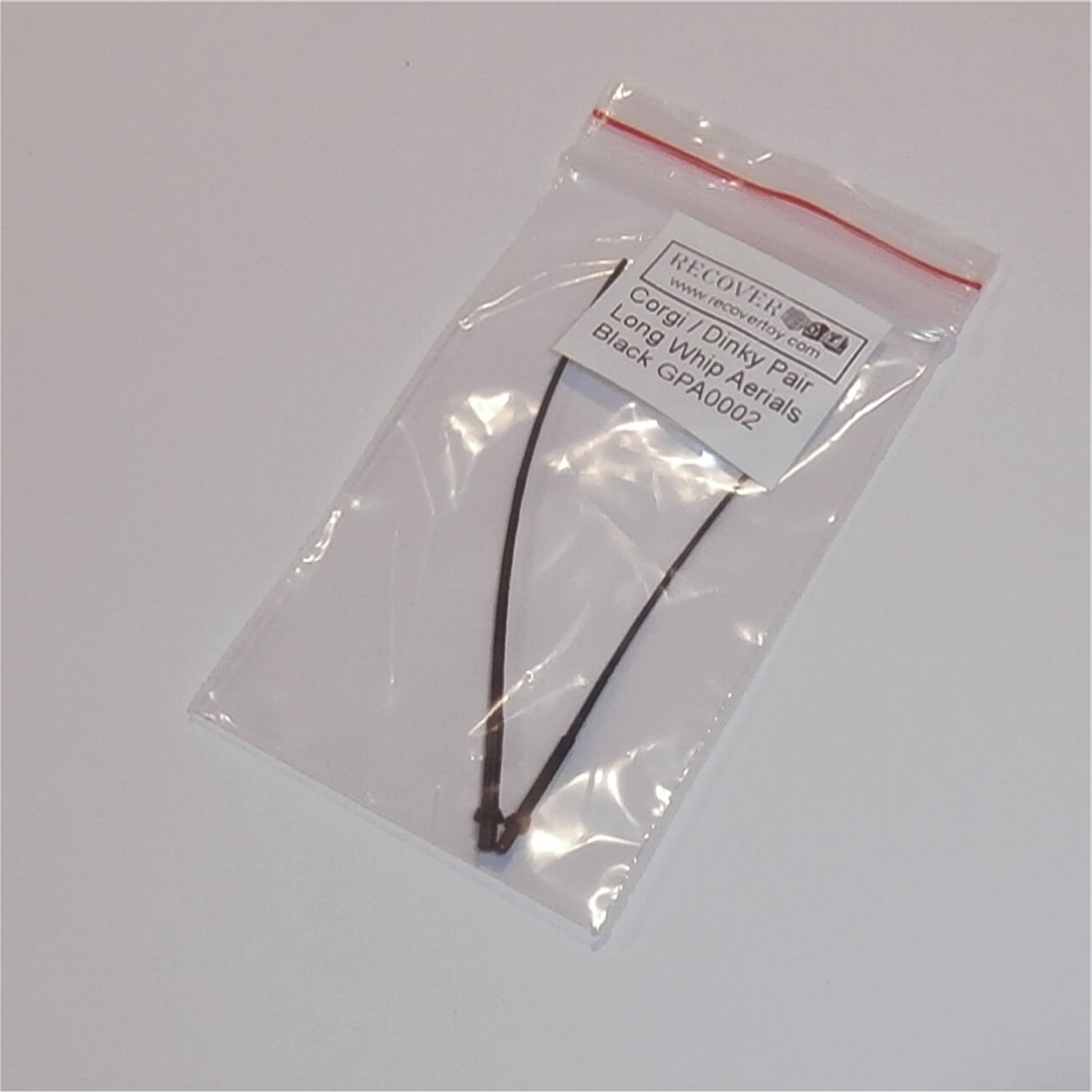 Scale Aerials 1:43 Pair of Whip Black Antennas