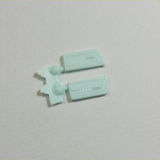 Corgi Toys 320 325 348 Ford Mustang Blue Plastic Door Trims