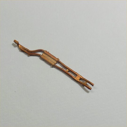 Corgi Toys 335 Jaguar E Type Plated Bronze Exhaust Pipes Unit