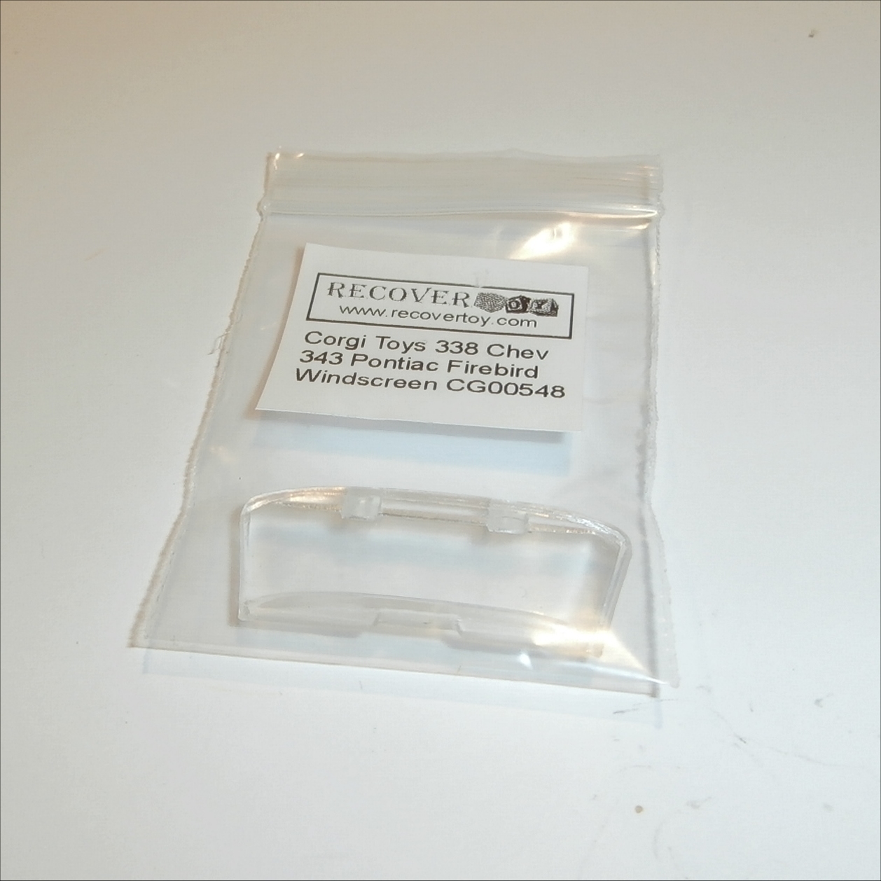 Corgi Toys 304 or 338 Chevrolet Camaro or 343 Pontiac Firebird Windscreen