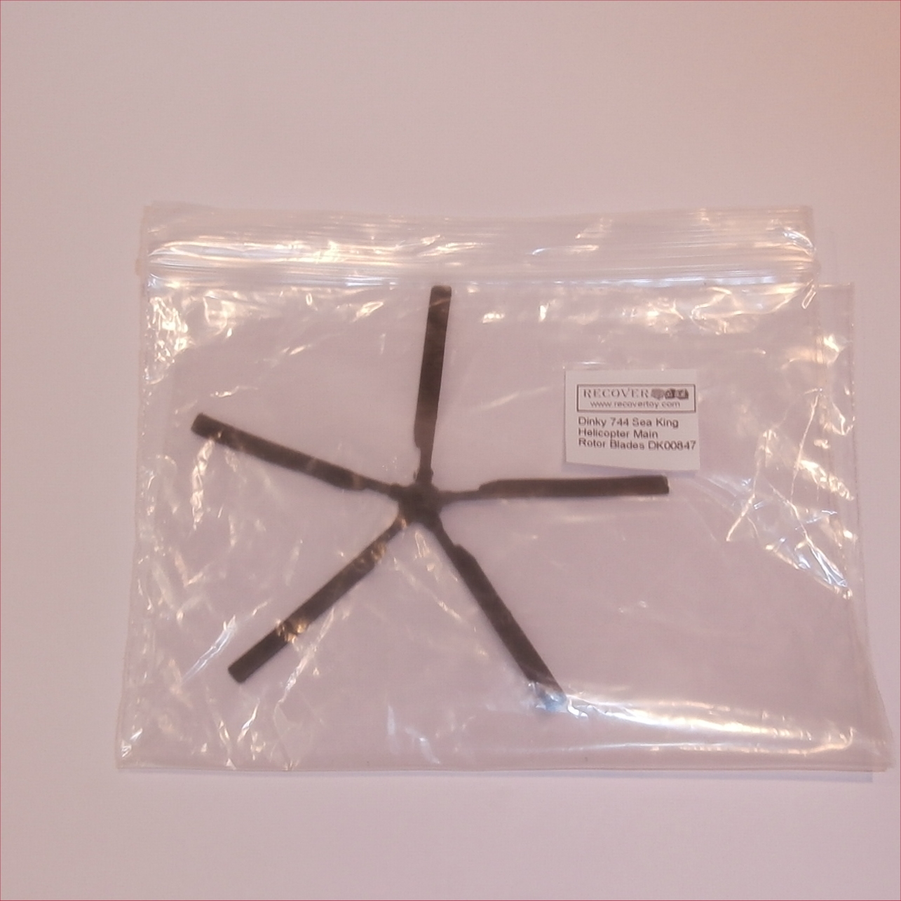 Dinky Toys 618 736 744 Sea King Helicopter Black Plastic Main Rotor Blade
