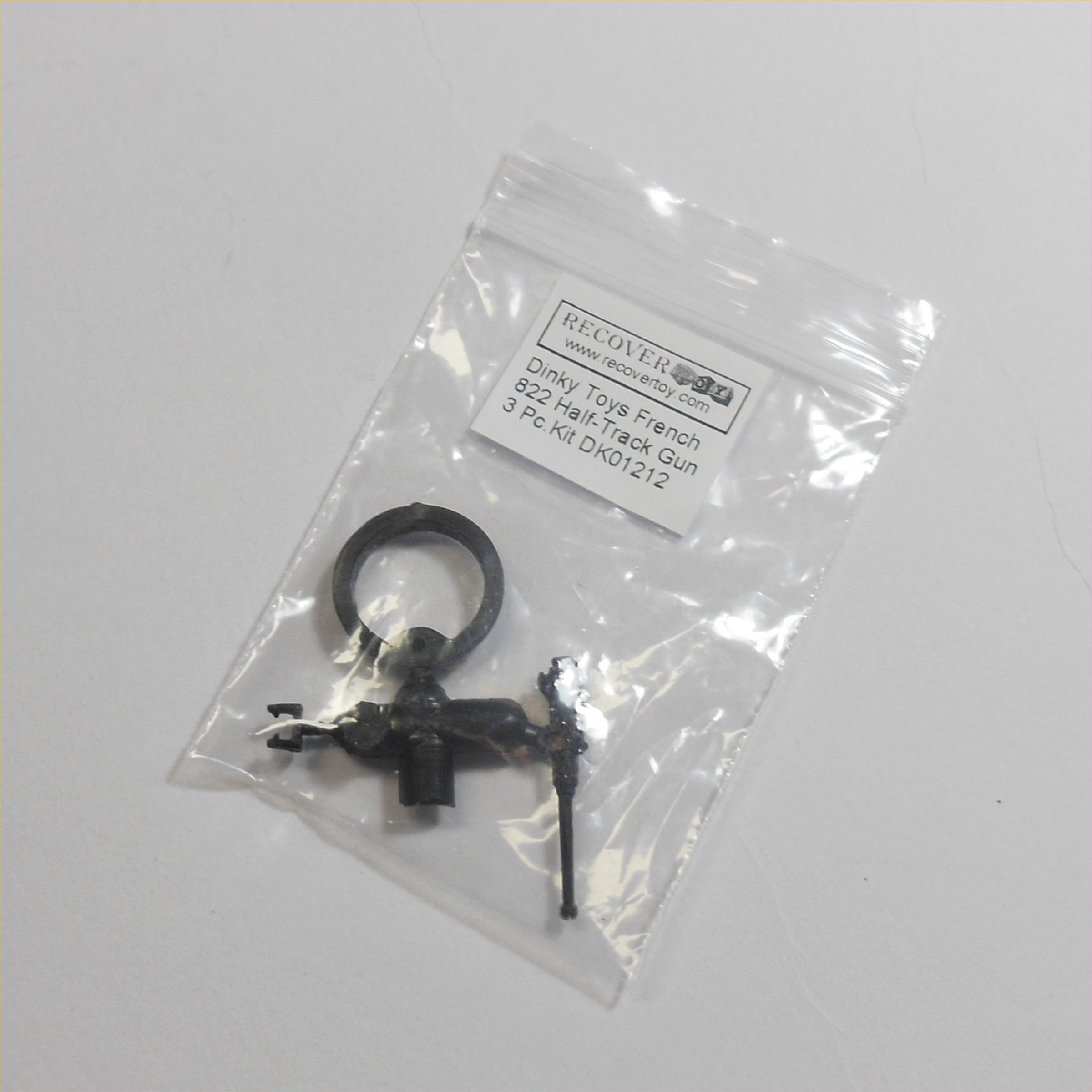 Dinky Toys French 822 M3 Half-Track Black Plastic Machine Gun and Mounting Kit