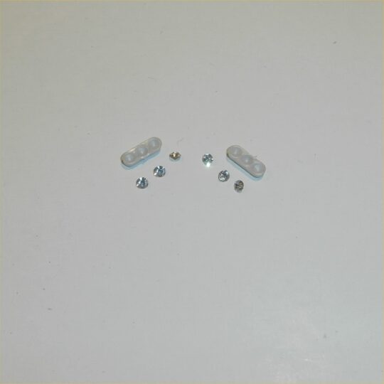 Dinky Toys 100 FAB1 Thunderbirds Rolls Royce Lady Penelope Headlight Units Pair with Jewels