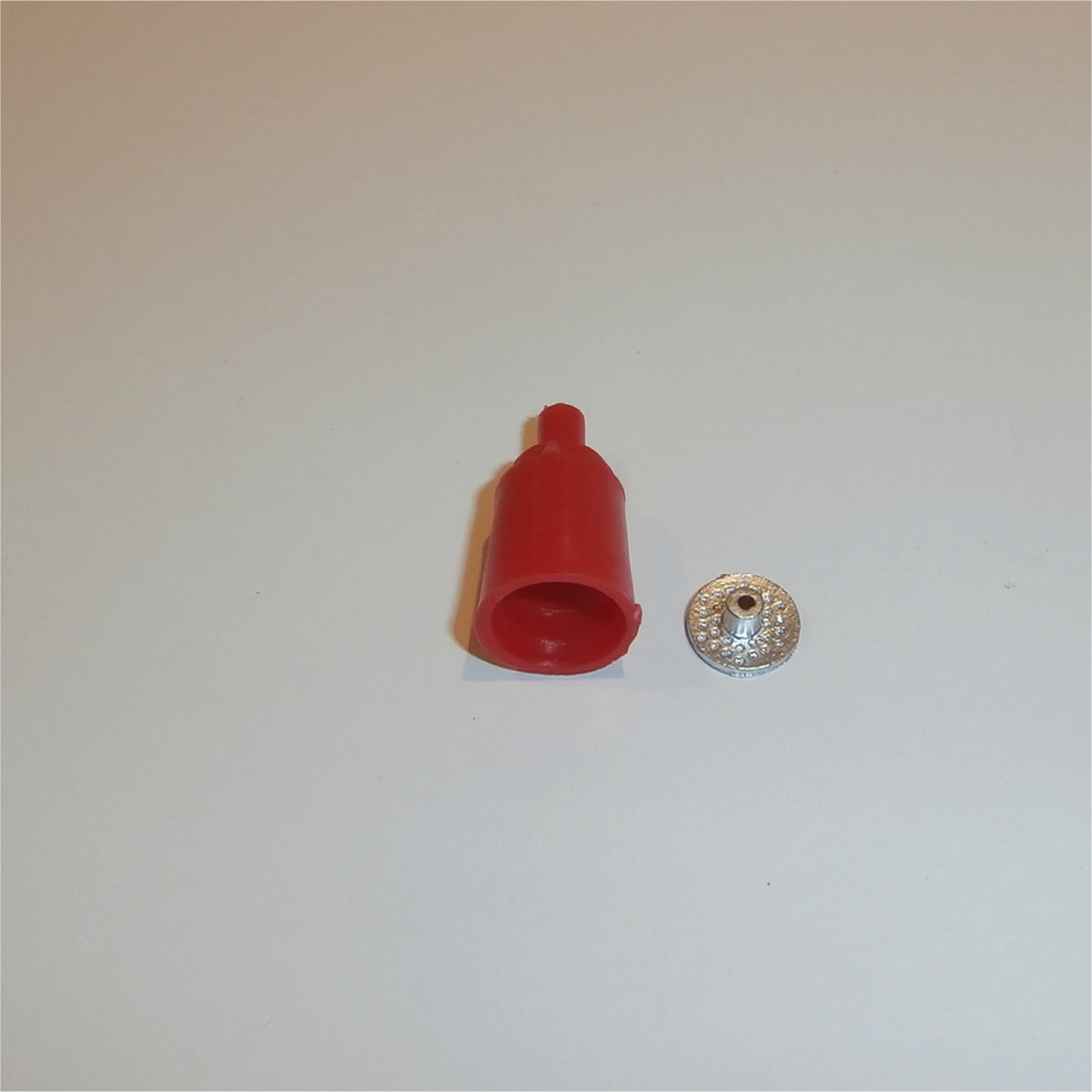 Dinky Toys 106 Thunderbird 2 Red Plastic Exhaust Pod with Chrome Plate