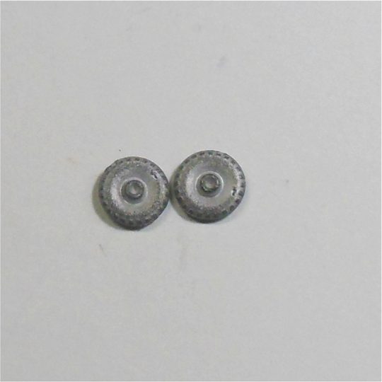 Matchbox Lesney Early Metal Road Wheel Pair 12mm Diameter 1-75 Regular Wheels