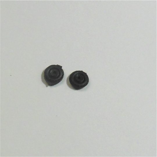 Matchbox Lesney Road Wheels Pair Black Plastic 8mm Diameter 1-75 Regular Wheels