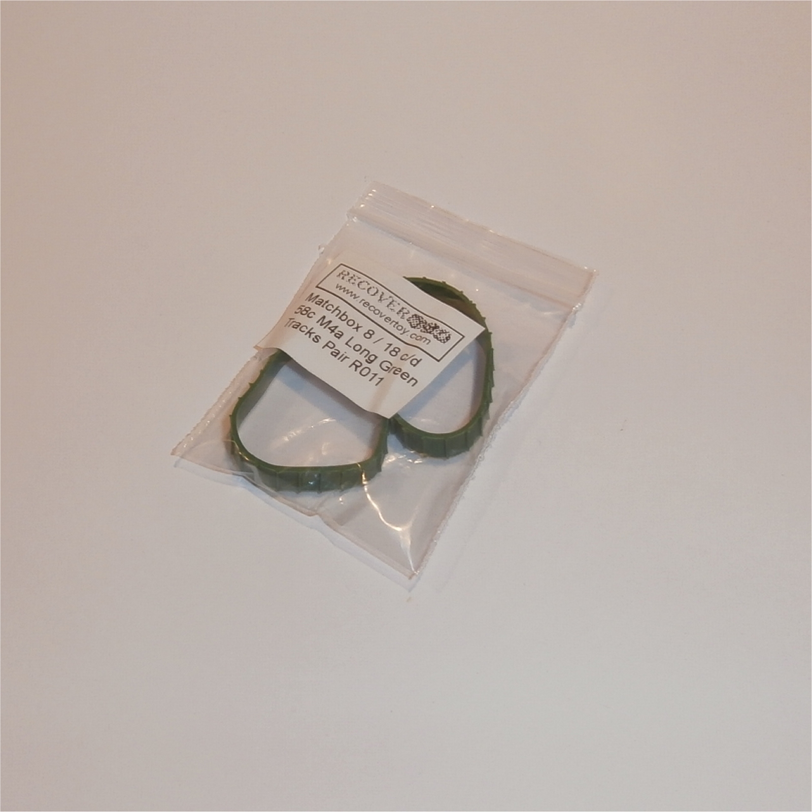 Matchbox Lesney Tracks 1-75 8 or 18 c or d Caterpillar Pair of Green Treads