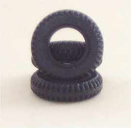 Dinky Toys 12mm Dunlop Tread Tyre Black Y044