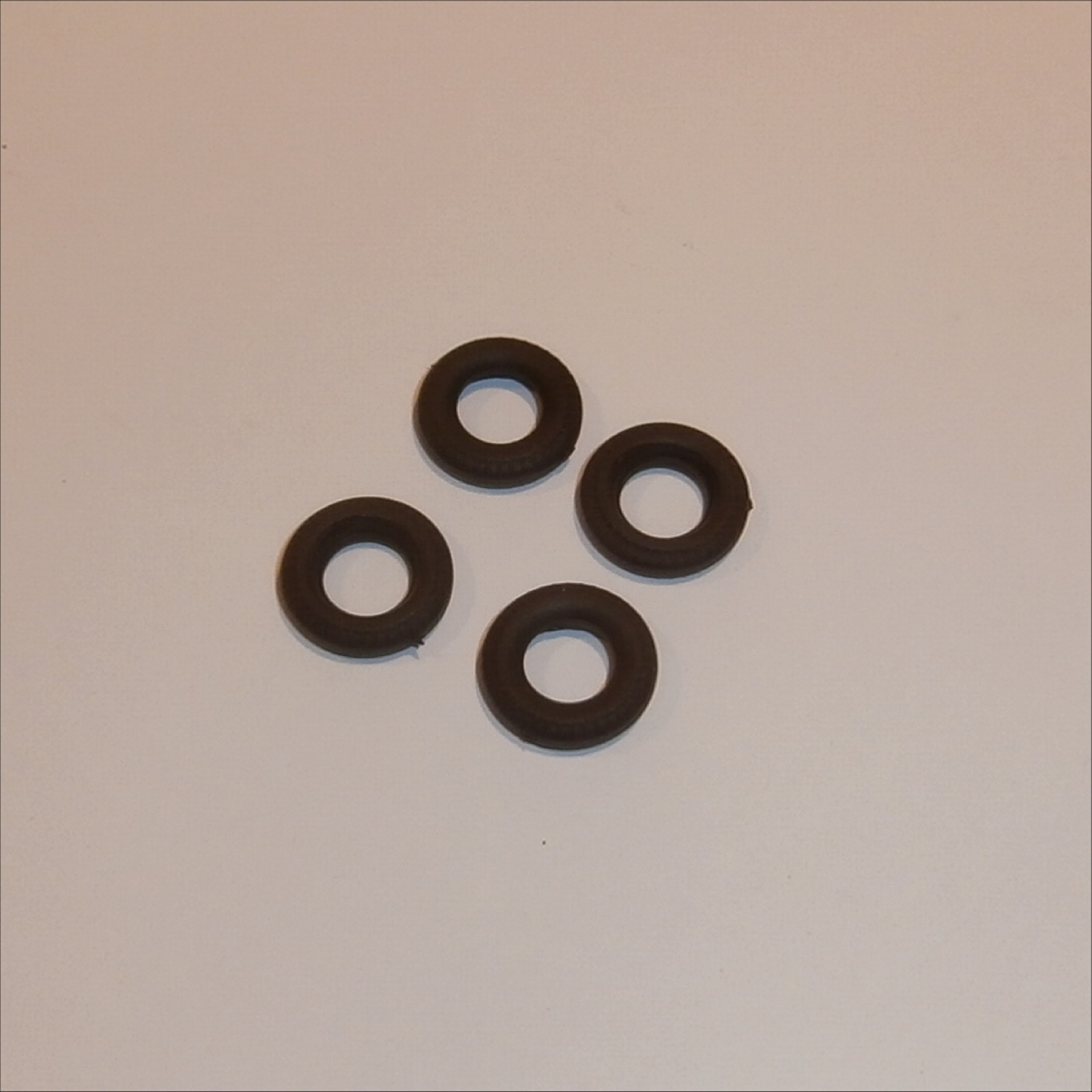 Corgi Toys Black Tires 15mm Early Sedan Set of 4 Tyres Pack #7