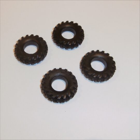 Matchbox King Size K 10a Tractor Grader Tires 4 Tyres Pack #16