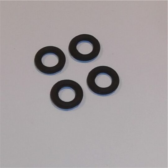 Tri-ang Minic 18mm Car Pressed Steel Hub Tires Set of 4 Tyres Pack #23