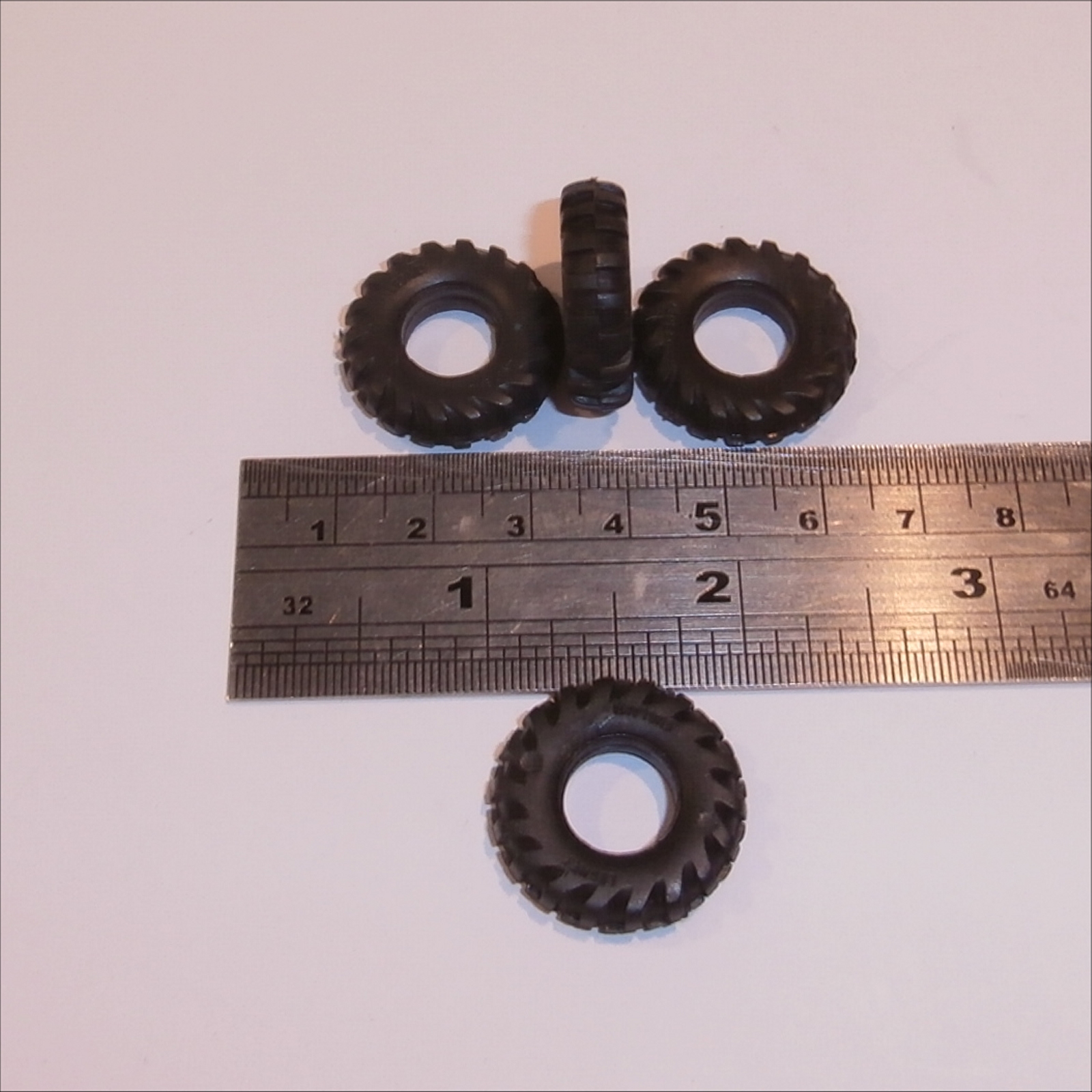 Matchbox King Size K 3b Hatra Shovel Tires Set of 5 Tyres Pack #70