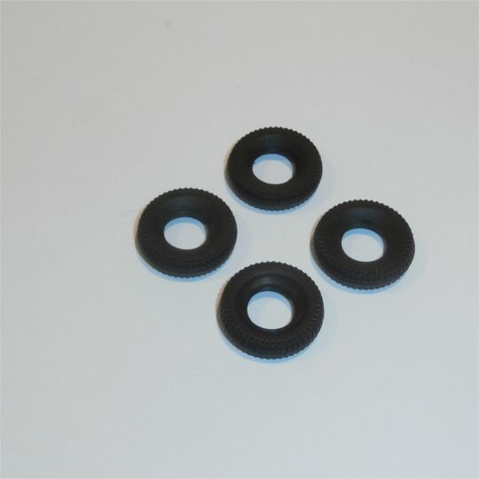 Dinky Toys Tires Later Issue Spun Hub 128 Mercedes 170 Lincoln Set of 4 Tyres Pack #93