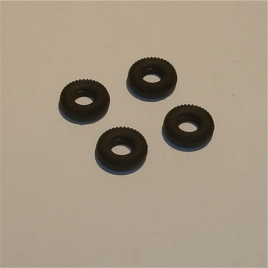 Tri-ang Spot-On 14mm Small Sedans Tires Set of 4 Tyres Pack #96