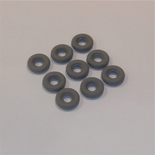 Dinky Toys Supertoys Truck and Van Tires x 9 Grey Fine Tread Tyres Pack #142